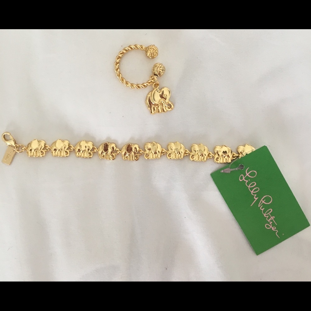 NWT Lilly Pulitzer Elephant Charm Bundle